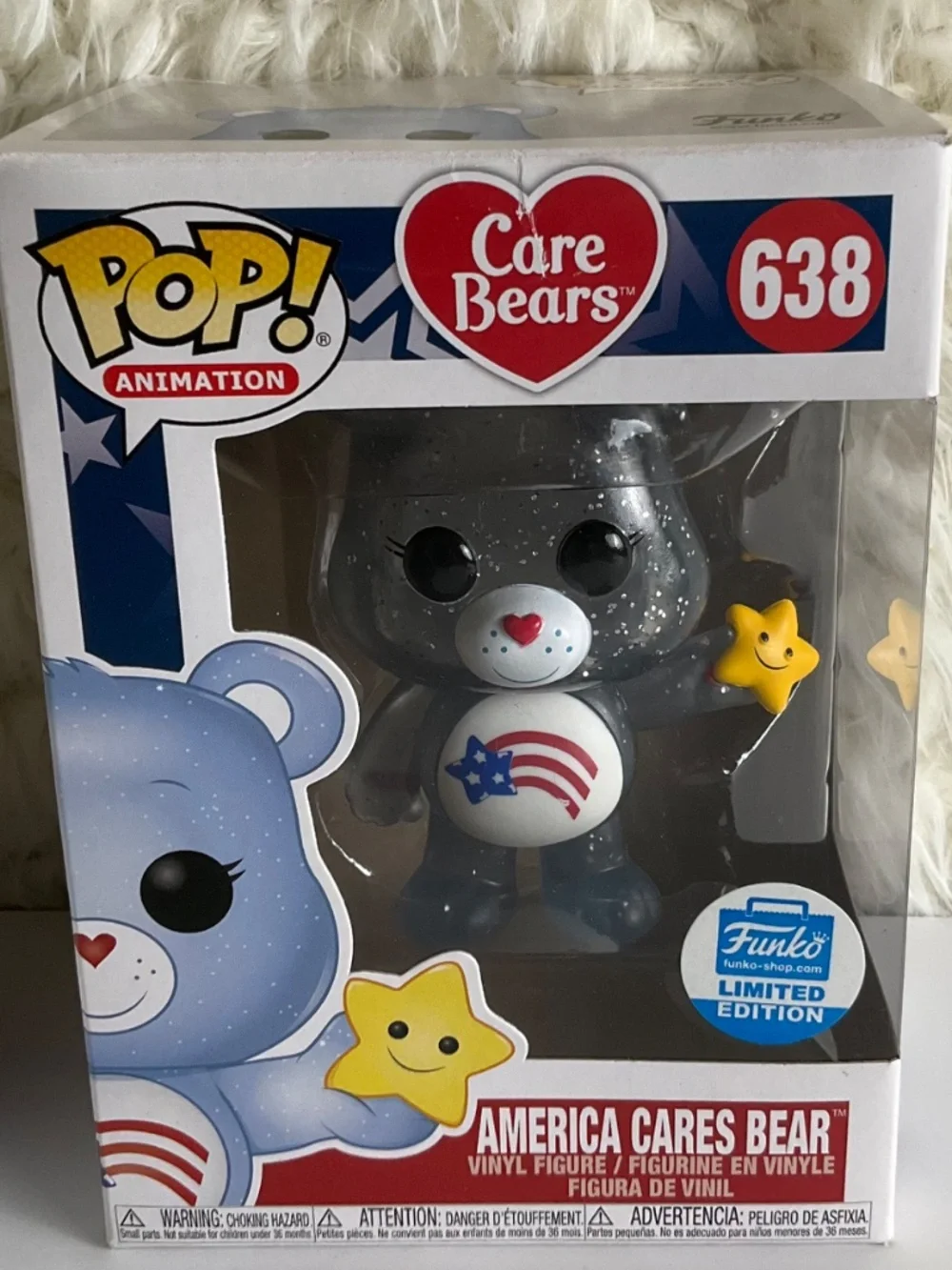 FUNKO POP AMERICA CARES BEAR #638~LIMITED EDITION~NEW!